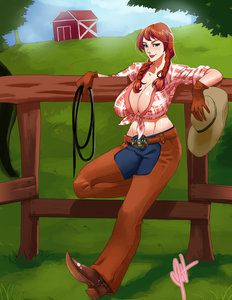 Cowgirl commission by Gaiamiracle by furryjibe