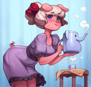 Emelie's tea set by CyanCapsule