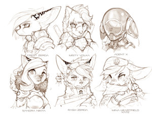 Characters of Xennos by Xennos