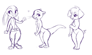 Zootopia Sketches by SpunkyMutt