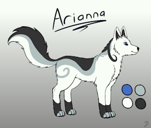 Arianna Ref - (commission) by HelioFox