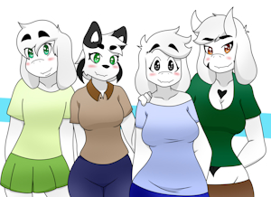 Toriel's Children From Different Fathers by Pokelolo99