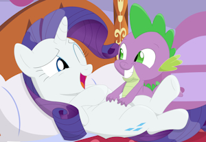 No, Spike, stop! I'm very ticklish! by Superporygon