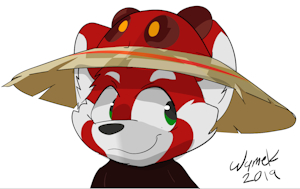 Hat panda by WymTheRedPanda