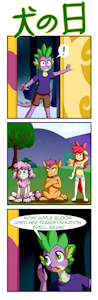 Apple Bloomers (Spike demise 01) by AnibarutheCat