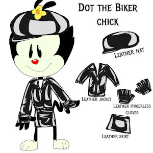 Dot the Biker Chick by MeleePeach