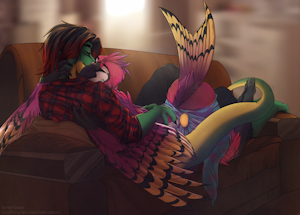 Sometimes, all you need is a bit of snuggling by Songbiird