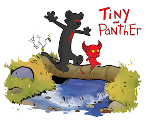 Tiny and Panther by UnseenPanther