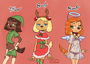 Brandy Xmas Costumes by SoulCentinel
