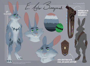E. Aster Bunnymund Reference Sheet by djauric