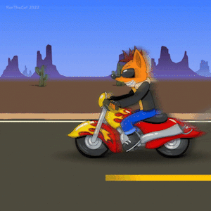 (Animation) Crash Bandicoot in motorcycle v1.1 by RenTheCat