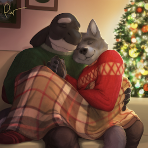 Cozy Christmas Cuddles by horserov