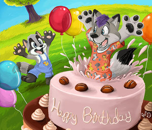 Happy birthday by pandapaco