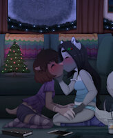 Christmas Kisses by KittyPrint