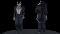 Midnight by Midnightwerewolf - big, male, muscle, werewolf, midnight