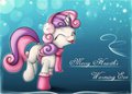 Sweetie Belle wishes you a Merry Hearth's Warming Eve by Nekome
