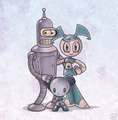 Robot Family by Nikonah
