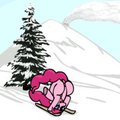 Skiing with Pinkie by FoxFoxplz