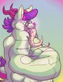 snake snacking (oral vore) by arale