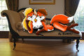 Sexy Conjoined Fox Sisters by BARK