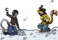 Snowball Fight! by QueenKami