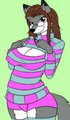 This Sweater has a Heat Exhaust Port (not my lineart) by Gildedtongue