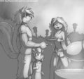 Family barbecue by Fisk by ScottySkunk