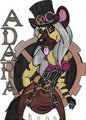 Adara Steampunk Badge by JenSwiftpaw