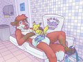 Diaper change at the shopping mall by abdl86