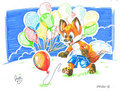 Chasing a Runaway Balloon - PandaPaco by KennyKitsune