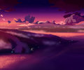 Sunset inkbunny background by Lando