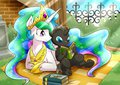 [Changeling Book Side Art] Celestia's Dream by vavacung