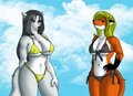 Beach Babes::. Nikita and Kya by lunis456