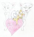 Me Chris the Kitty and me Fidel the Mouse - Happy Valentines day by FidelTheMouse