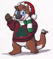Christmas Otter by Teko