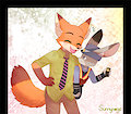 Nick Wilde and Judy Hopps by Sunnynoga