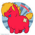 Fat Pony Badge - Sammych by kkitty23