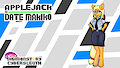 Applejack as Date Makiko by ShortCircuitCA