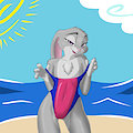 Beach Bunny by annonymouse