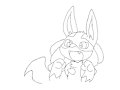 Happy Lucario [gif] by DemonicDisaster