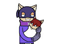Nightshade holding baby Andrew by ChelseaCatGirl