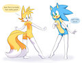 Sonic and Tails by Sparkydb