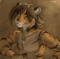 tiger sketch by mitsene