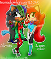 Alexis and Akai/Jane (Gift) by MobianGamer