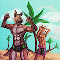 Muscle Beach by AsherTail