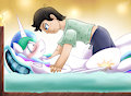 Princess Celestia Is In Your Bed by vavacung