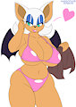 Rouge - Lovely Bikini Bat by Habbodude