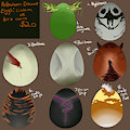 Halloween Special Eggs by OliOxen