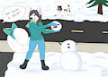 Snow fun! by esanhusky