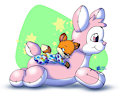 Nighttime Hissey Bunny Snugs - TaviMunk by KennyKitsune